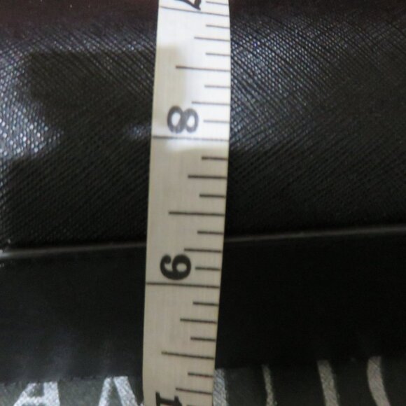 Vince Camuto Black Italian Leather Tote Handbag Crossbody w/ orig charm & tassel - Picture 10 of 15